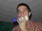 Me on New Years Eve blowing my fog horn.